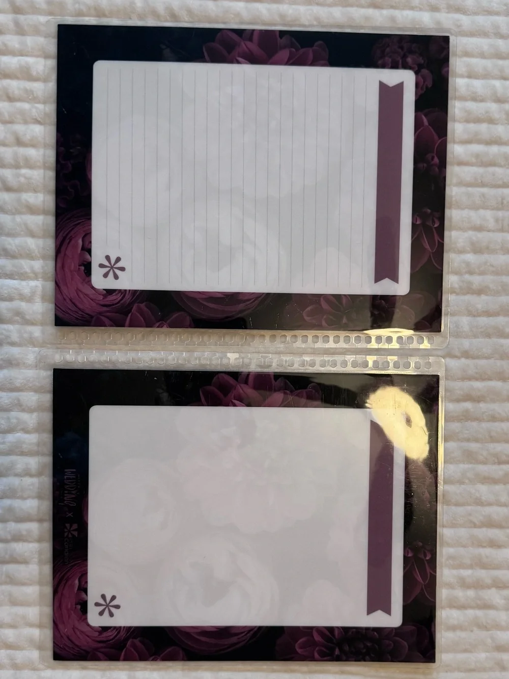 Erin Condren Planner Cover | Purple Floral | 9” x 7” Replacement
